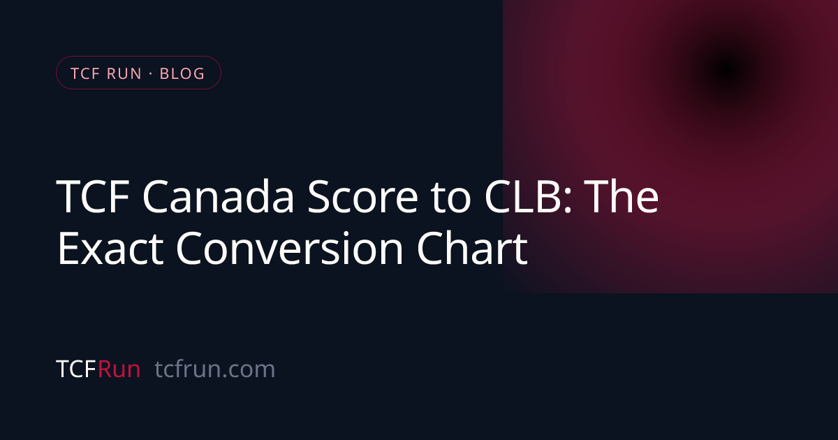 TCF Canada Score to CLB: The Exact Conversion Chart | TCF Run